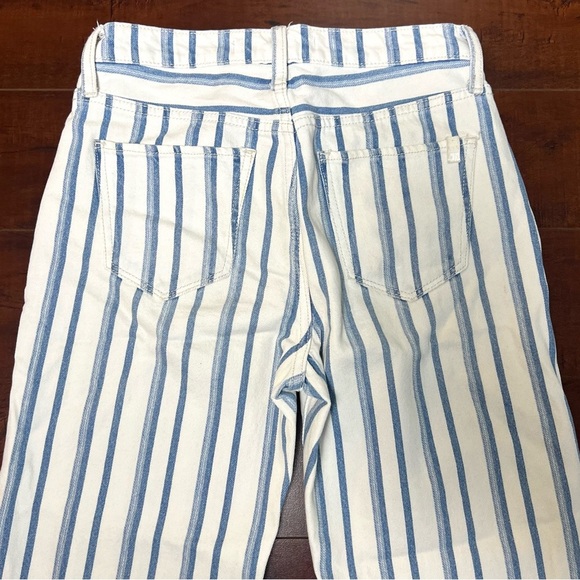 JOE’S Jeans The Blake High Rise Wide Leg Crop Denim Yard Dye Stripe Size 25 - Picture 7 of 12